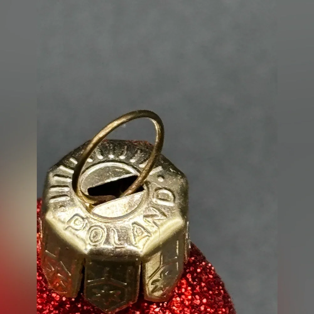 Vintage Small Blown Glass Santa Claus Christmas Ornament Impuls Poland 3
